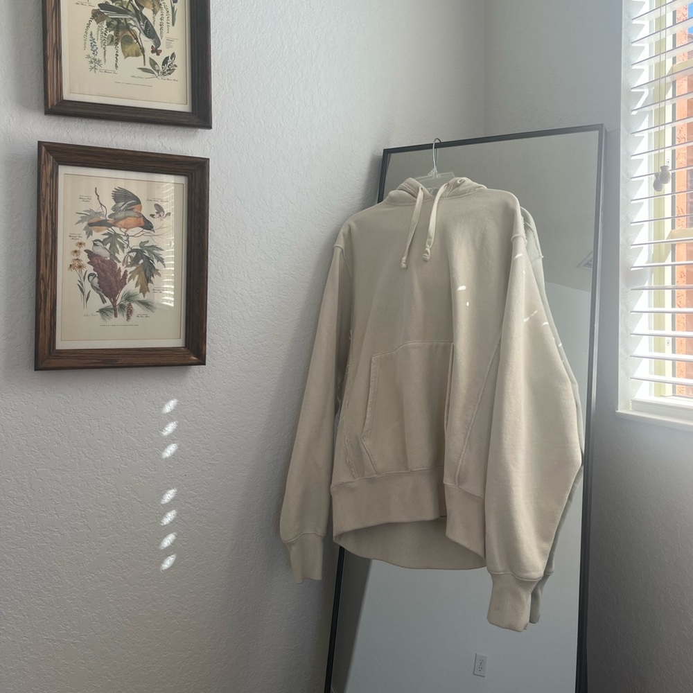 Champion hoodie in cream color